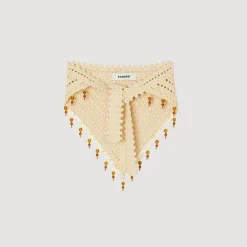 Foulards & Écharpes*SANDRO Bandana En Crochet Naturel