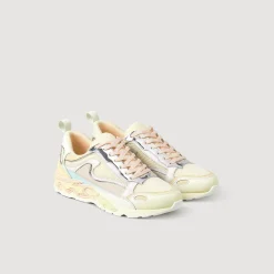 Baskets*SANDRO Baskets Flame Multicolores Rose Clair
