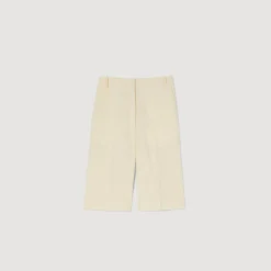 Costumes|Jupes & Shorts*SANDRO Bermuda Droit Ecru
