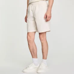 Pantalons & Shorts*SANDRO Bermuda En Matière Technique Ivoire
