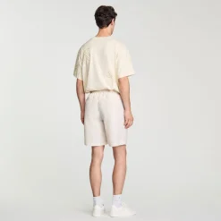 Pantalons & Shorts*SANDRO Bermuda En Matière Technique Ivoire