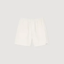 Pantalons & Shorts*SANDRO Bermuda En Matière Technique Ivoire