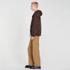 Manteaux & Blousons*SANDRO Blouson à Capuche Marron Foncé