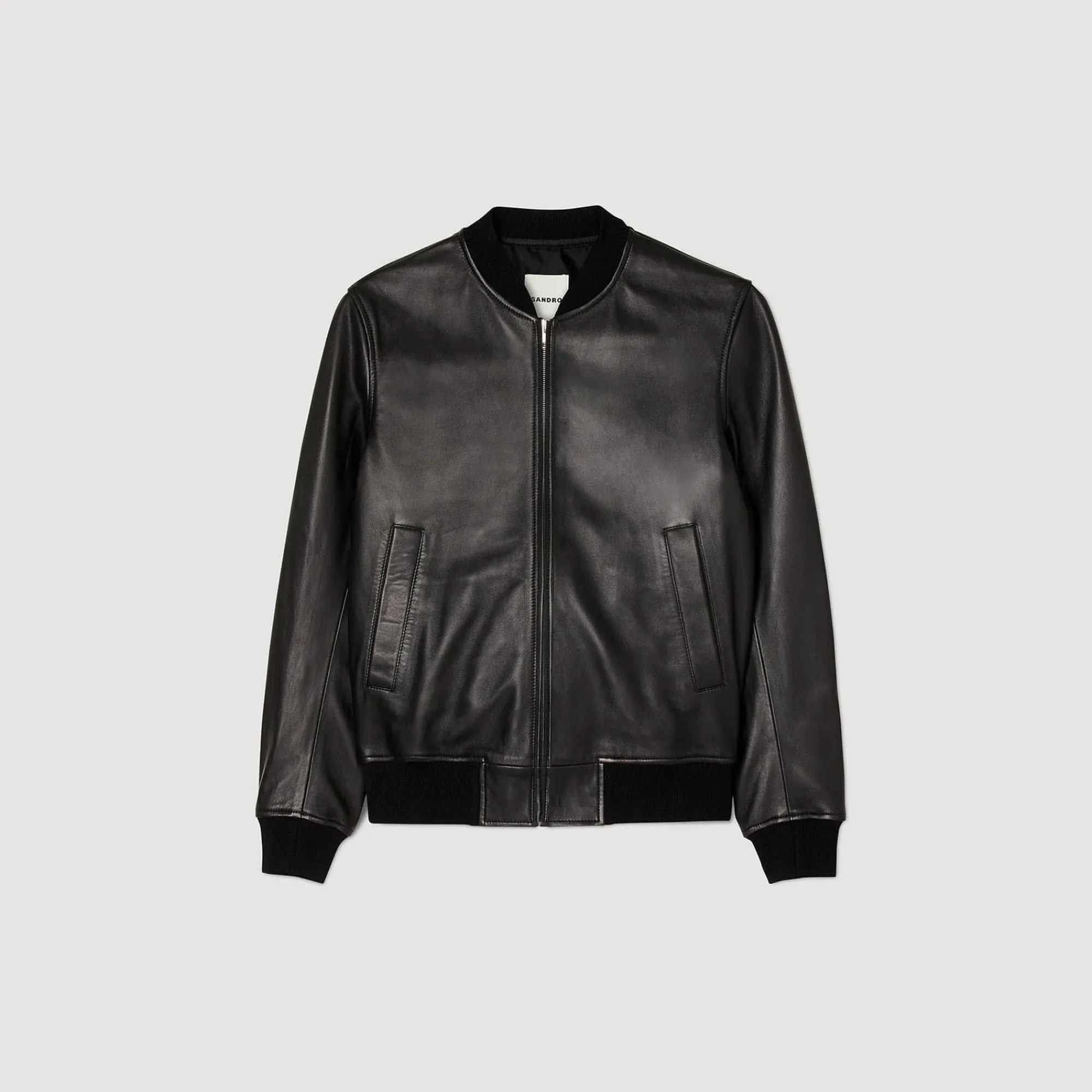 Cuirs|Manteaux & Blousons*SANDRO Blouson En Cuir Noir