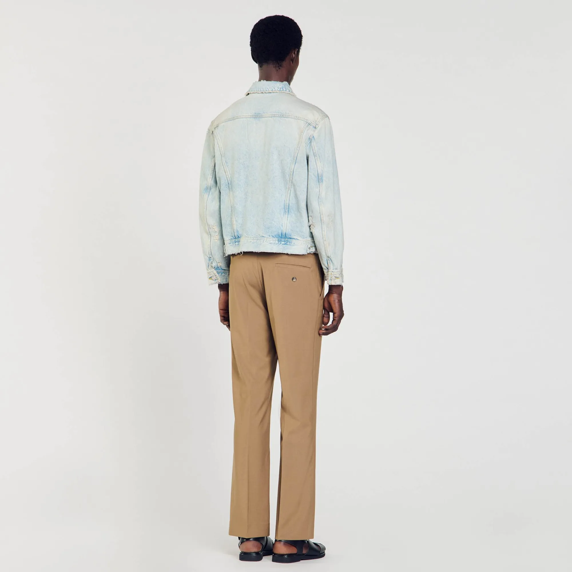 Manteaux & Blousons*SANDRO Blouson En Délavé denim