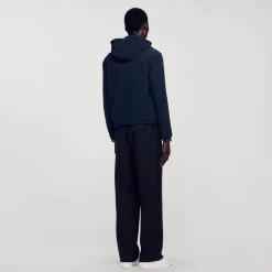 Manteaux & Blousons*SANDRO Blouson En Tissu Technique Marine