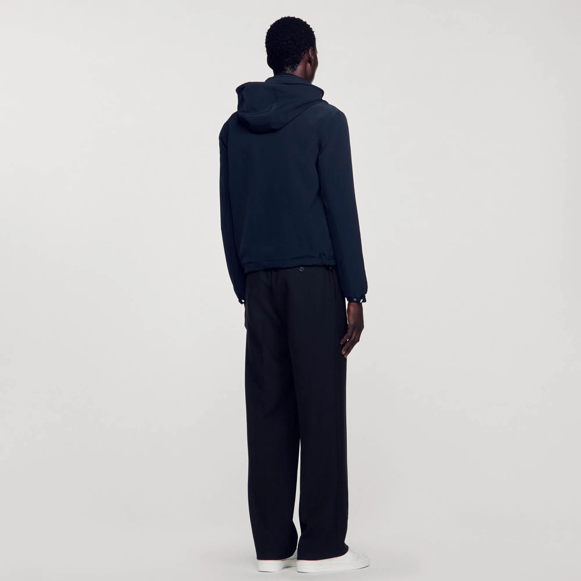 Manteaux & Blousons*SANDRO Blouson En Tissu Technique Marine