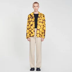 Manteaux & Blousons*SANDRO Blouson Imprimé Fleuri Jaune
