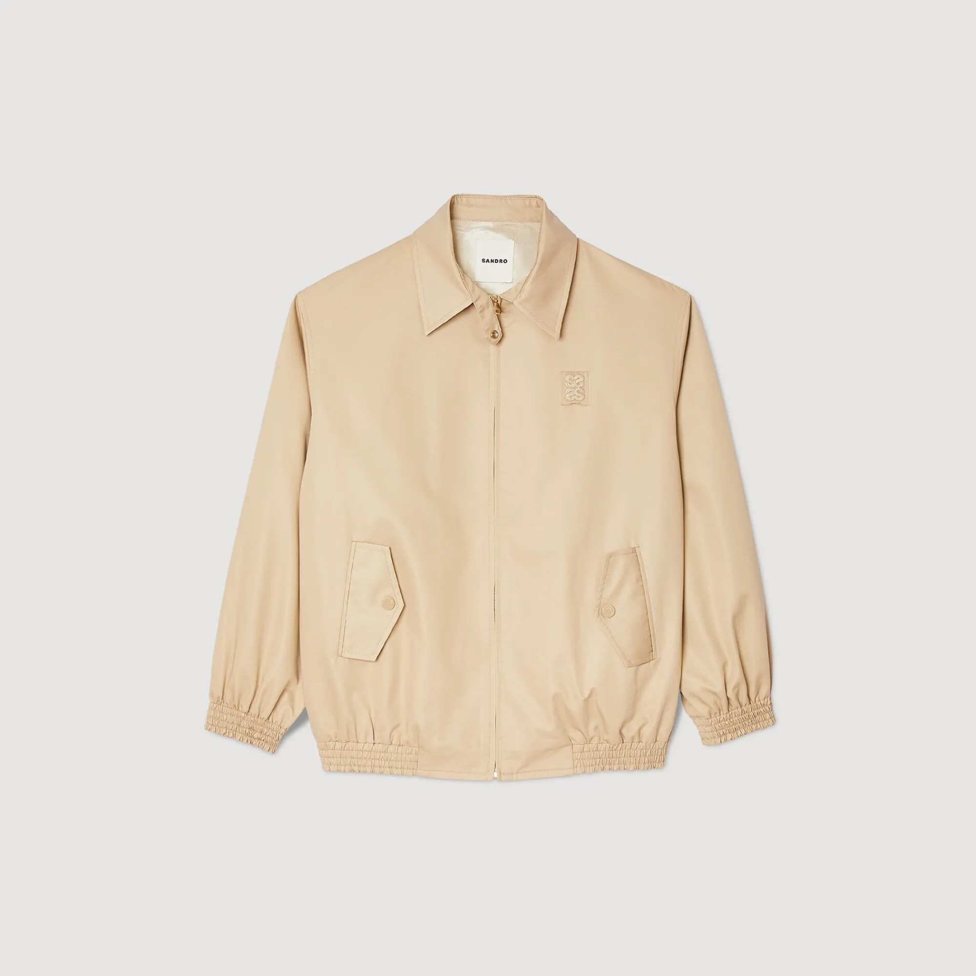 Manteaux*SANDRO Blouson Oversize Beige
