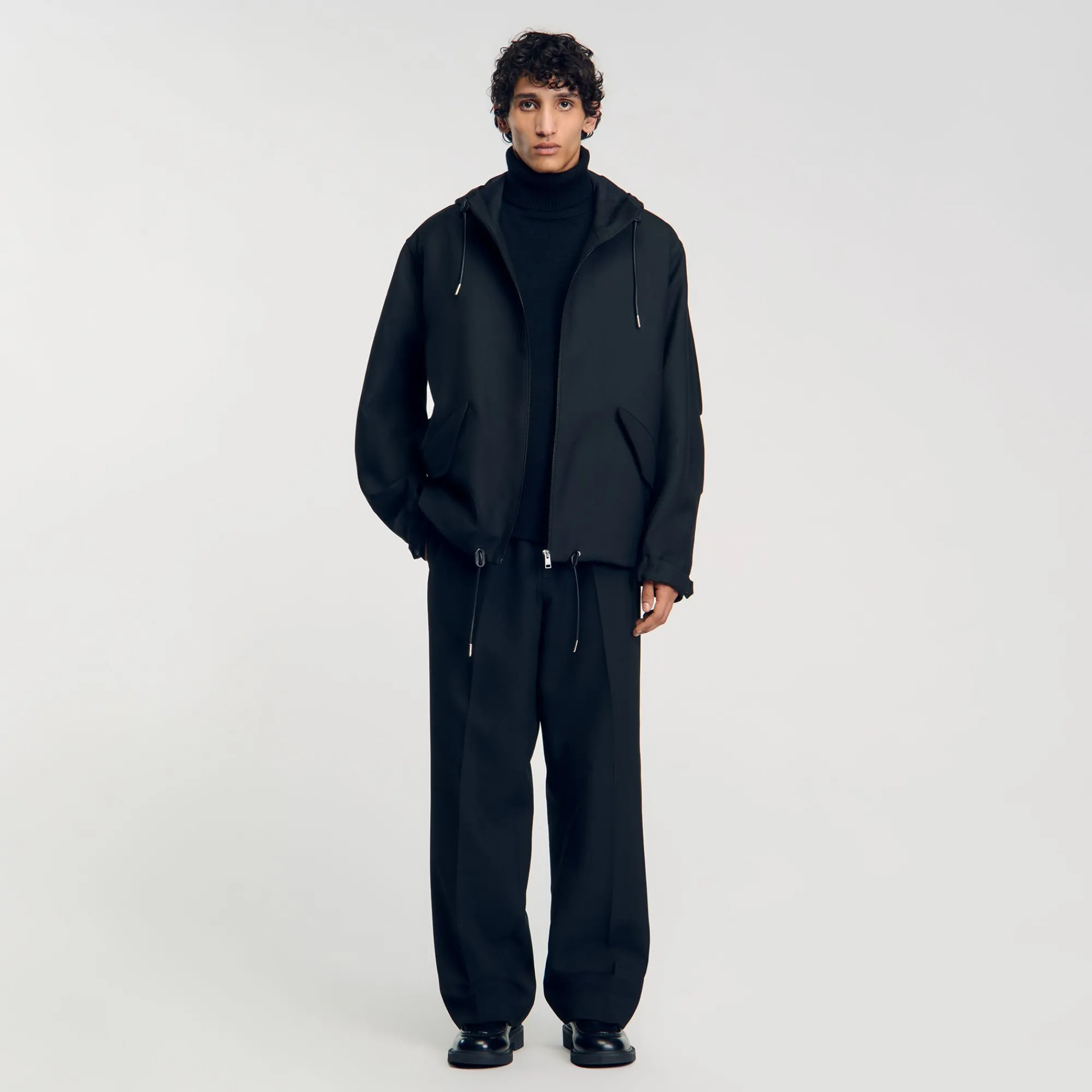 Manteaux & Blousons*SANDRO Blouson Oversize Noir