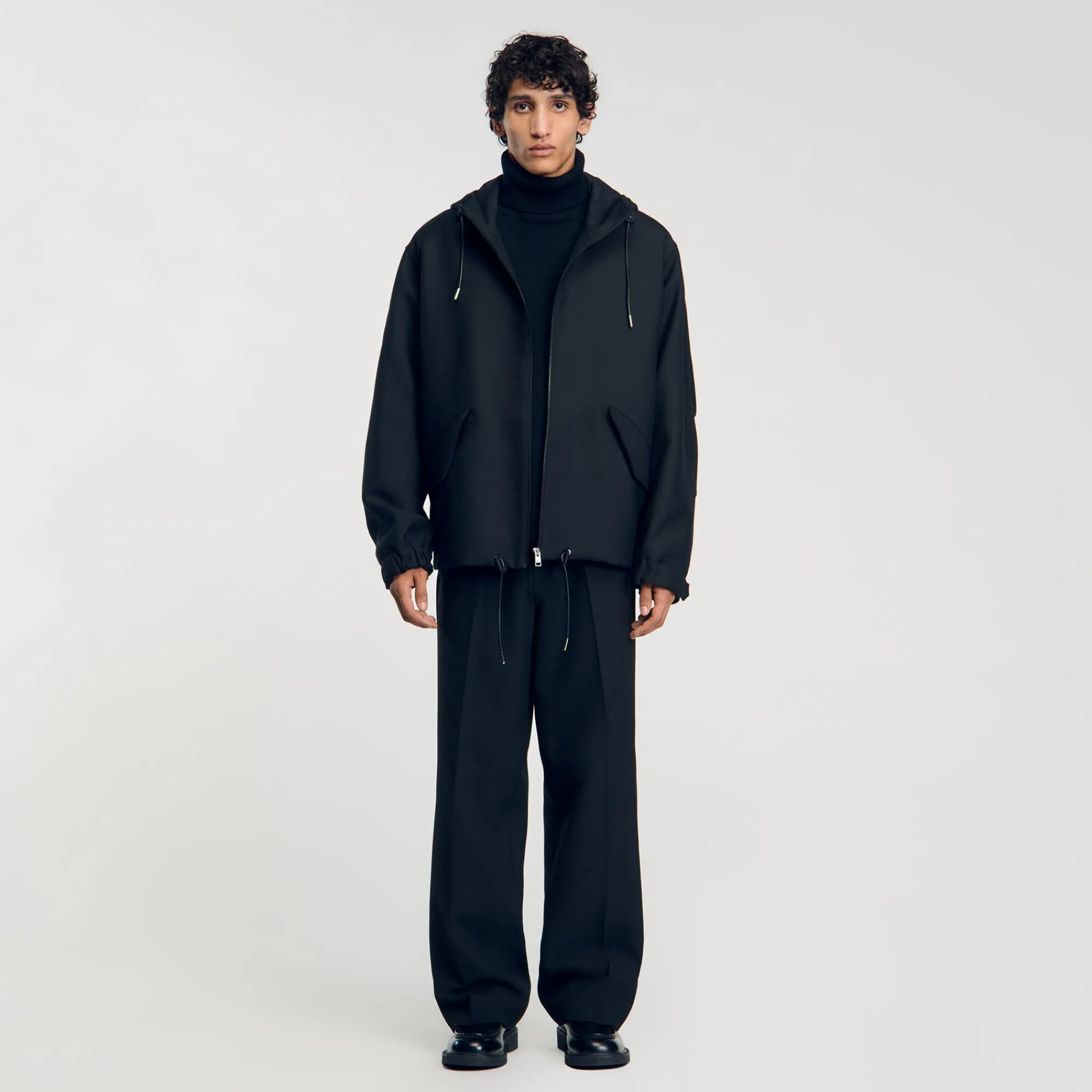 Manteaux & Blousons*SANDRO Blouson Oversize Noir