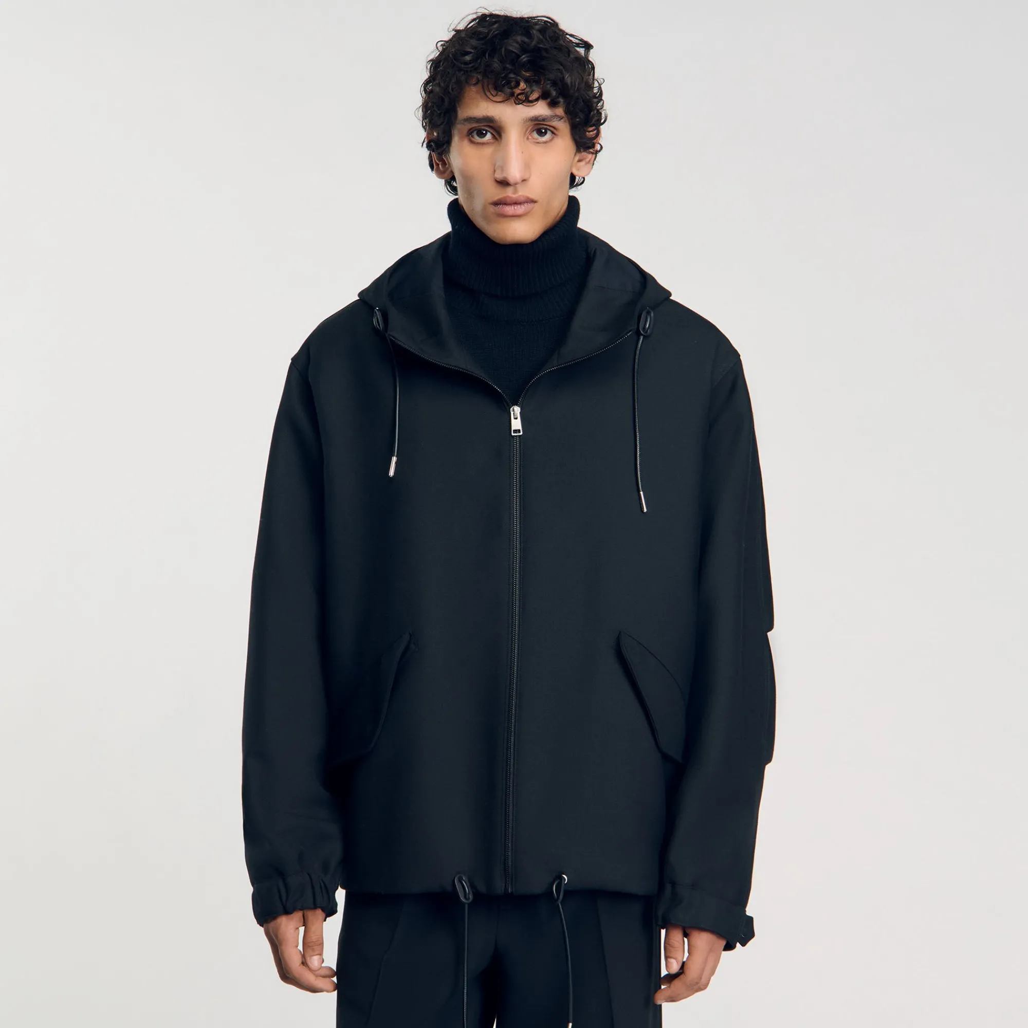Manteaux & Blousons*SANDRO Blouson Oversize Noir