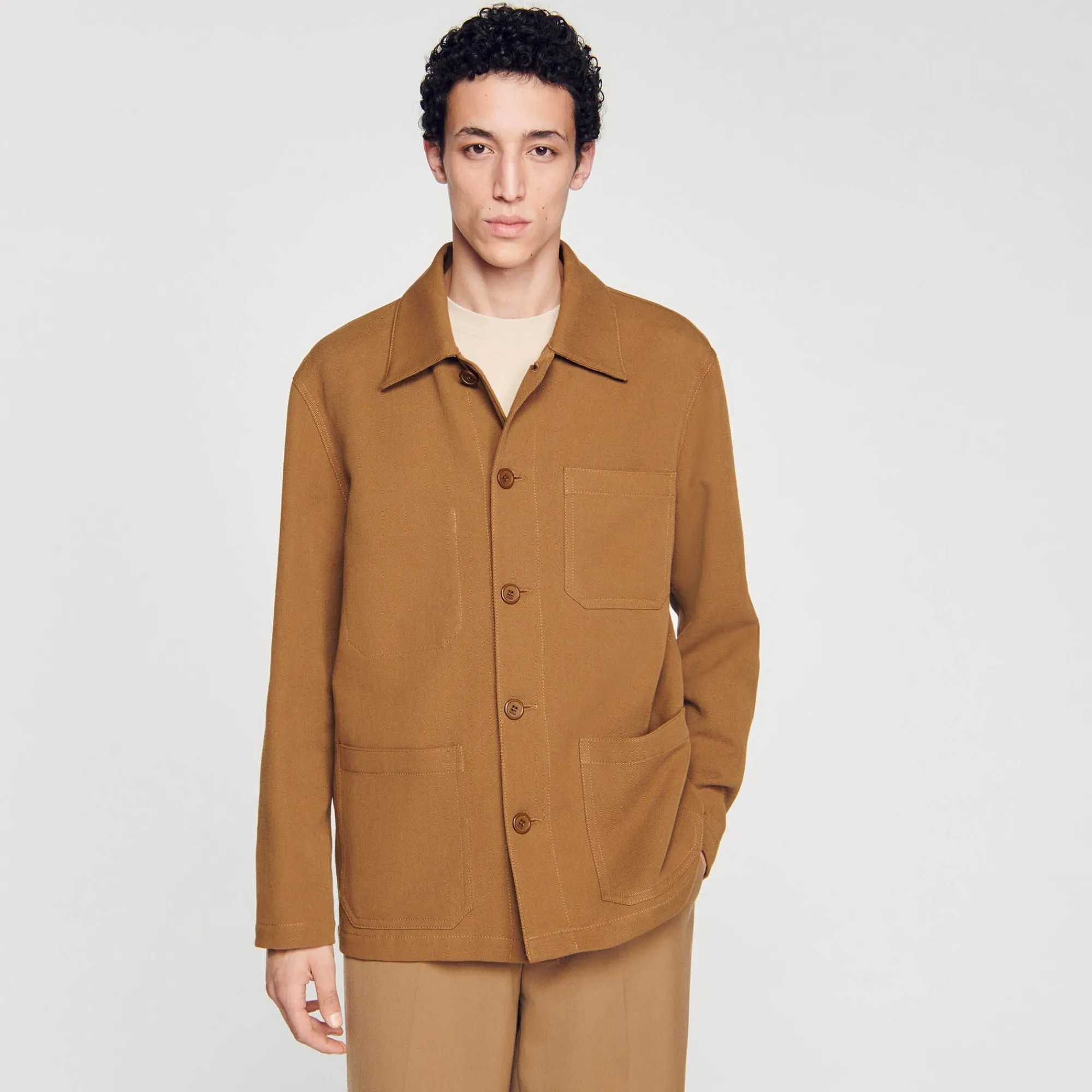 Manteaux & Blousons*SANDRO Blouson Worker Camel