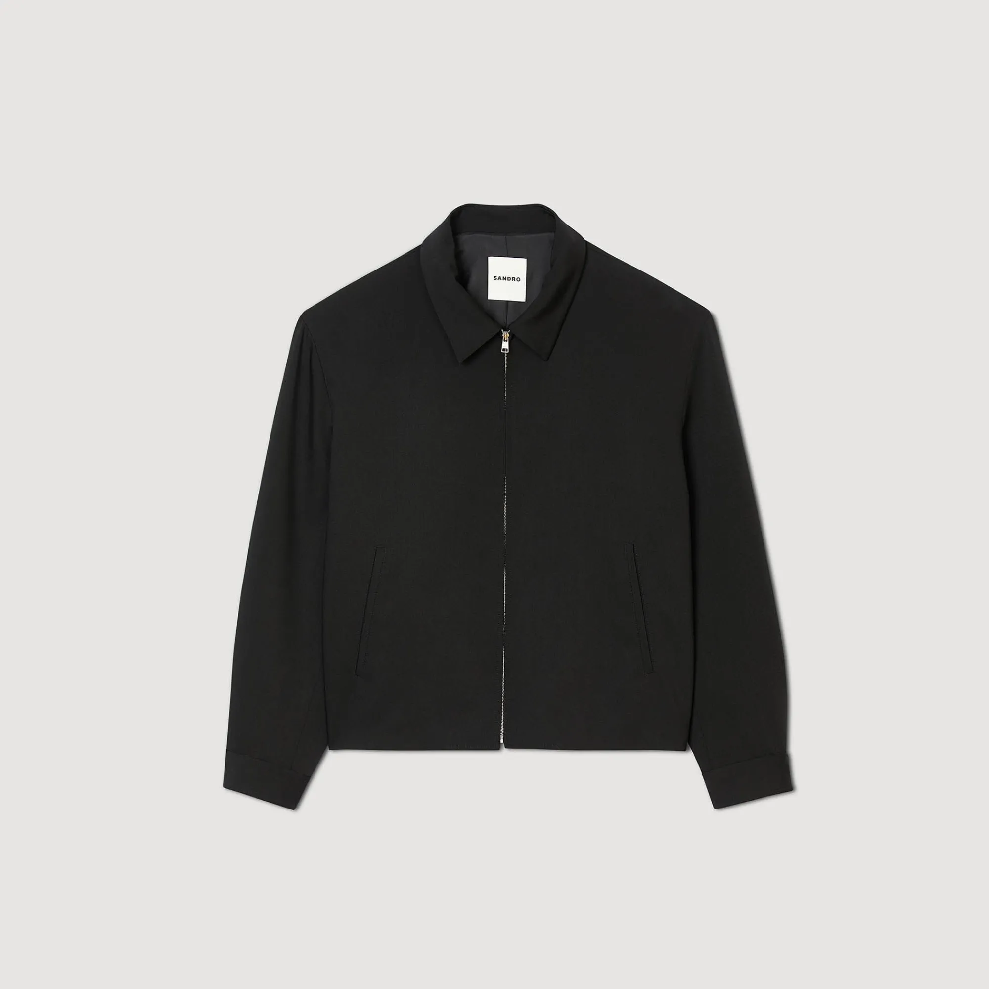 Manteaux & Blousons*SANDRO Blouson Zippé Noir