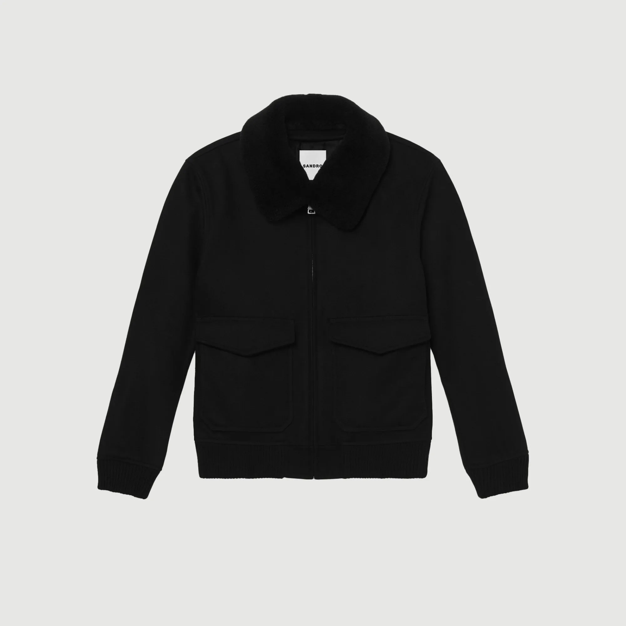Manteaux & Blousons*SANDRO Blouson Zippé Noir