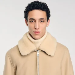 Manteaux & Blousons*SANDRO Blouson Zippé Ficelle
