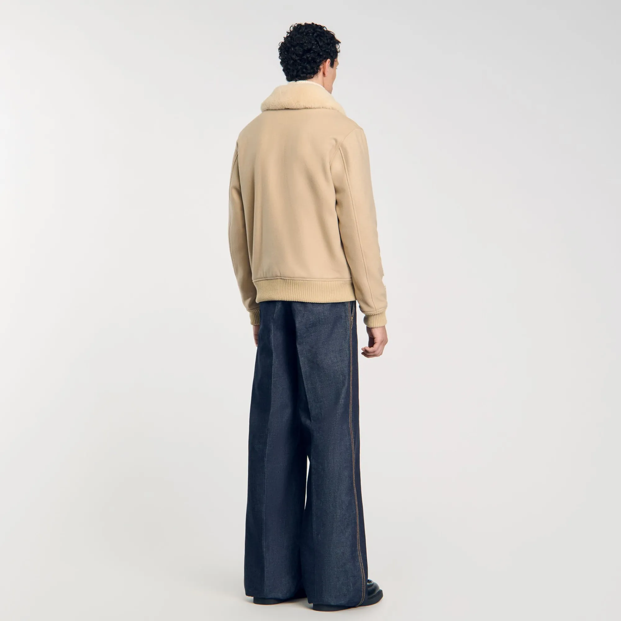 Manteaux & Blousons*SANDRO Blouson Zippé Ficelle