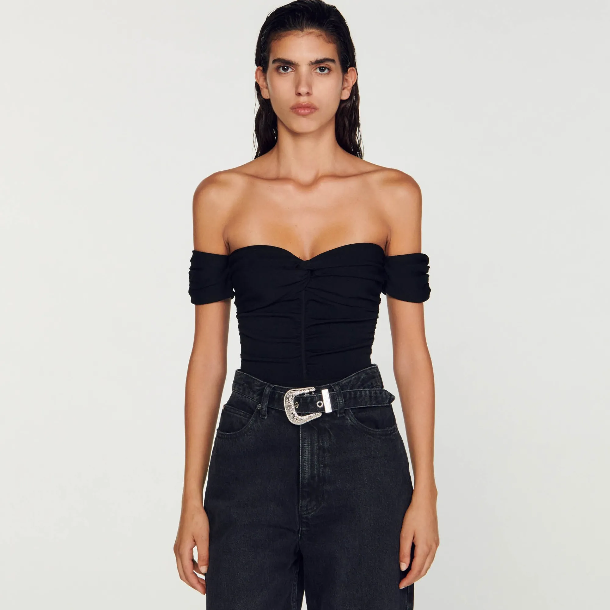 Pulls & Cardigans|Tops & Chemises*SANDRO Body épaules Dénudées Noir