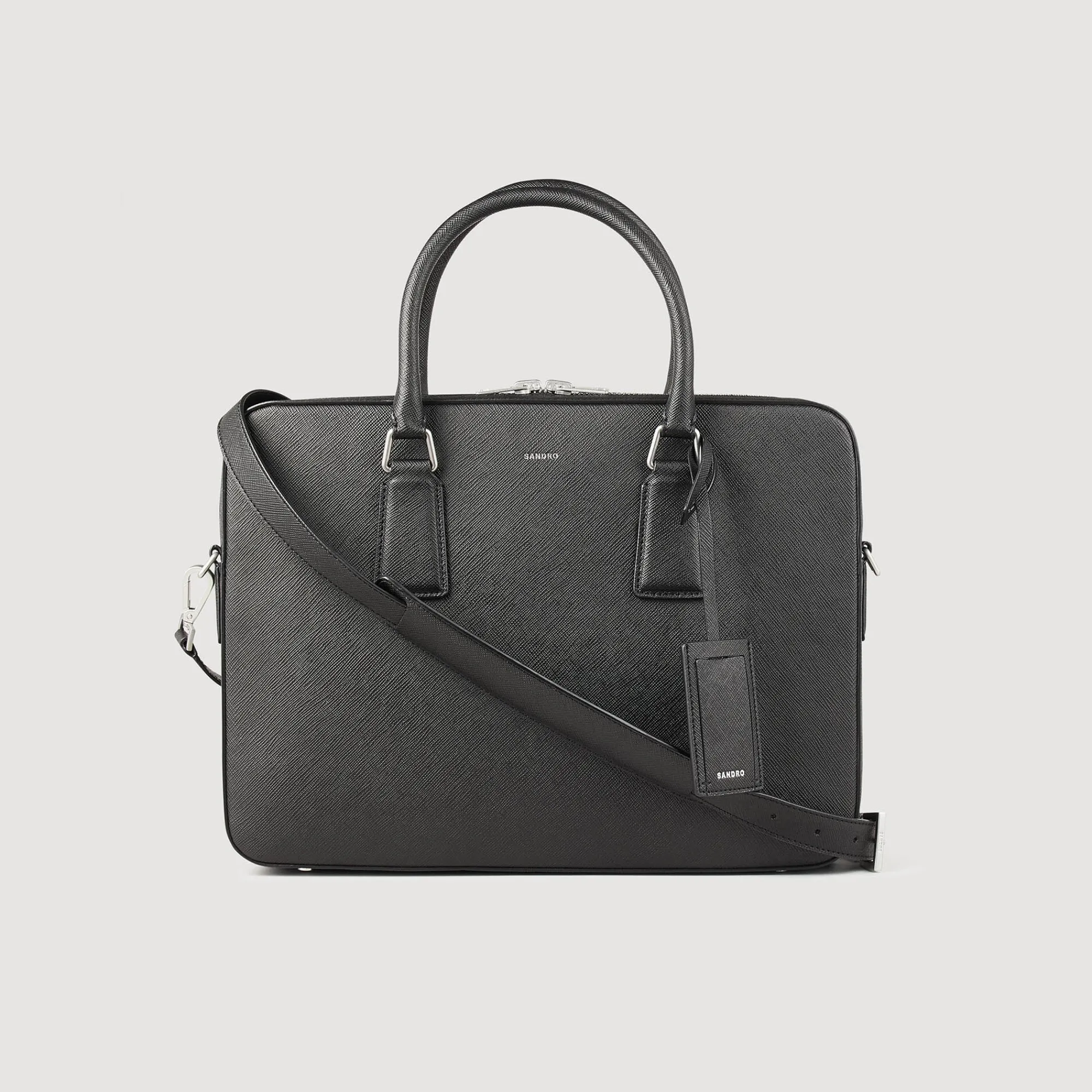 Sacs À Bandoulière|Sacs Business*SANDRO Briefcase Slim En Cuir Reconstitué