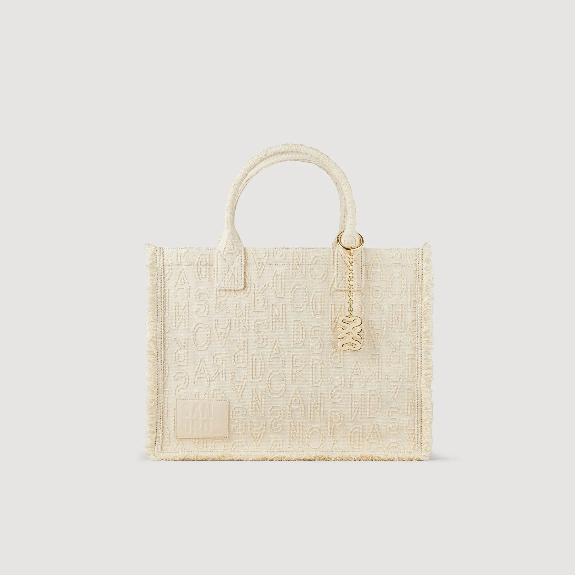Sacs Cabas|Sacs Porté Épaule*SANDRO Cabas Kasbah Brodé Ecru