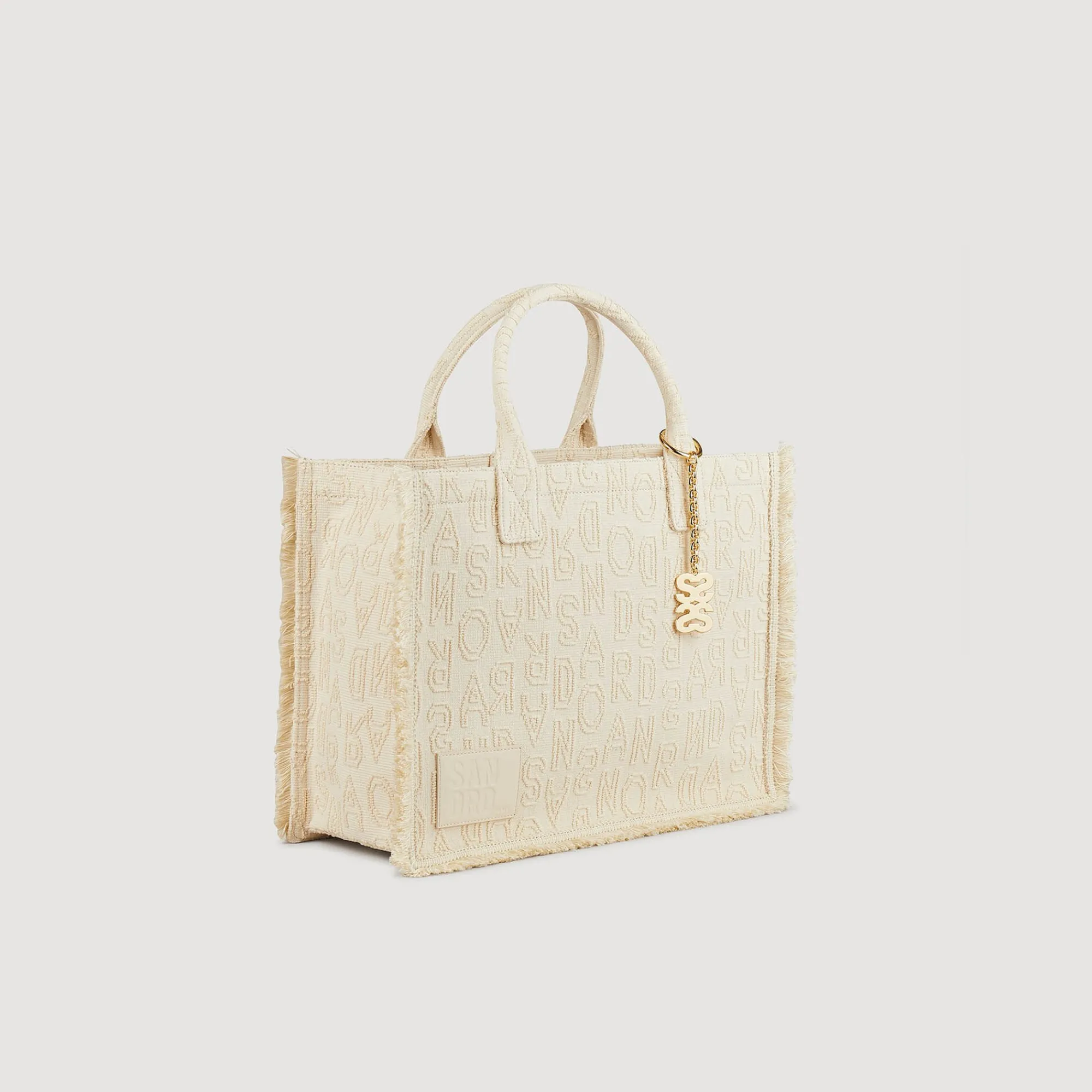 Sacs Cabas|Sacs Porté Épaule*SANDRO Cabas Kasbah Brodé Ecru