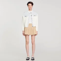 Pulls & Cardigans*SANDRO Cardicoat Bimatières blanc