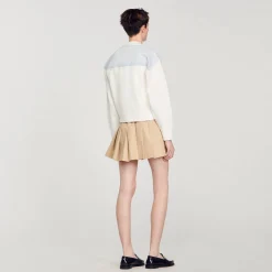 Pulls & Cardigans*SANDRO Cardicoat Bimatières blanc