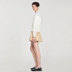 Pulls & Cardigans*SANDRO Cardicoat Bimatières blanc