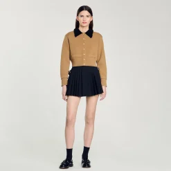 Pulls & Cardigans*SANDRO Cardicoat Court Camel