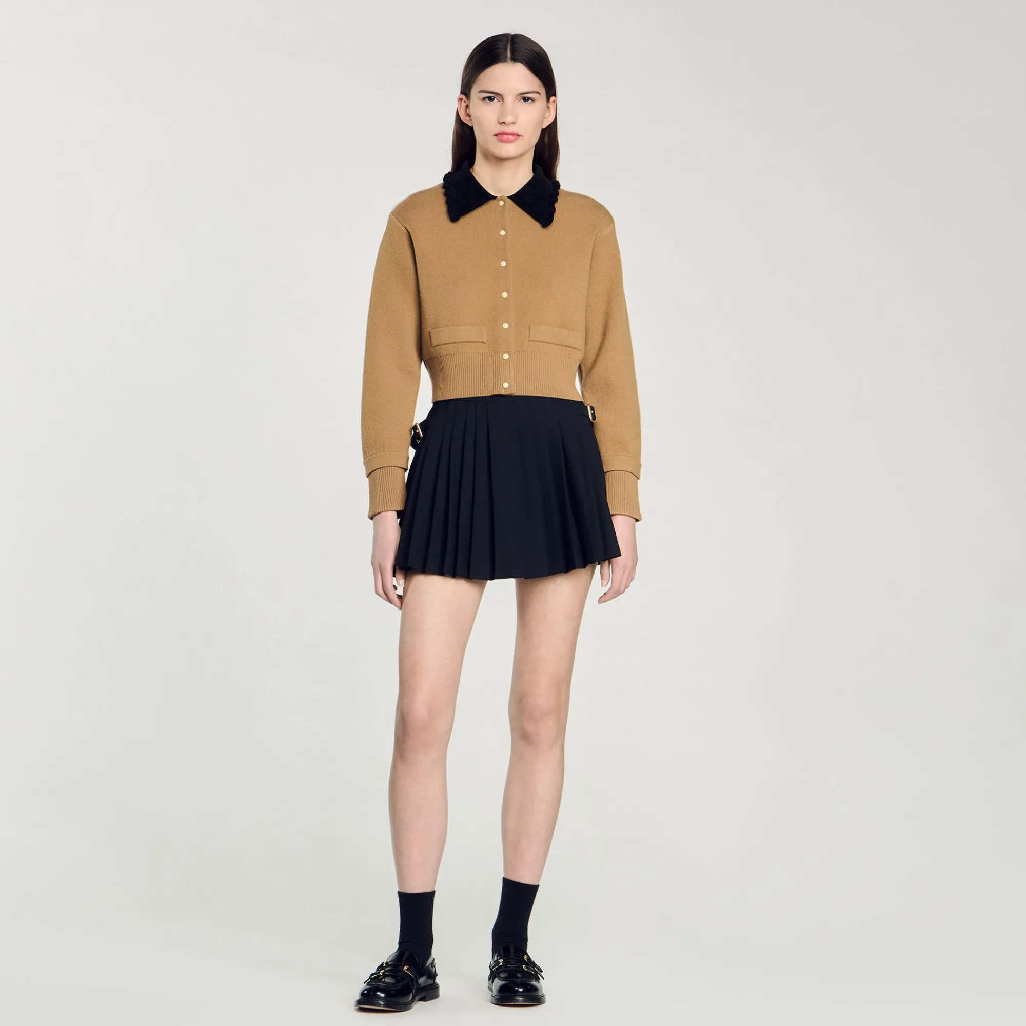 Pulls & Cardigans*SANDRO Cardicoat Court Camel