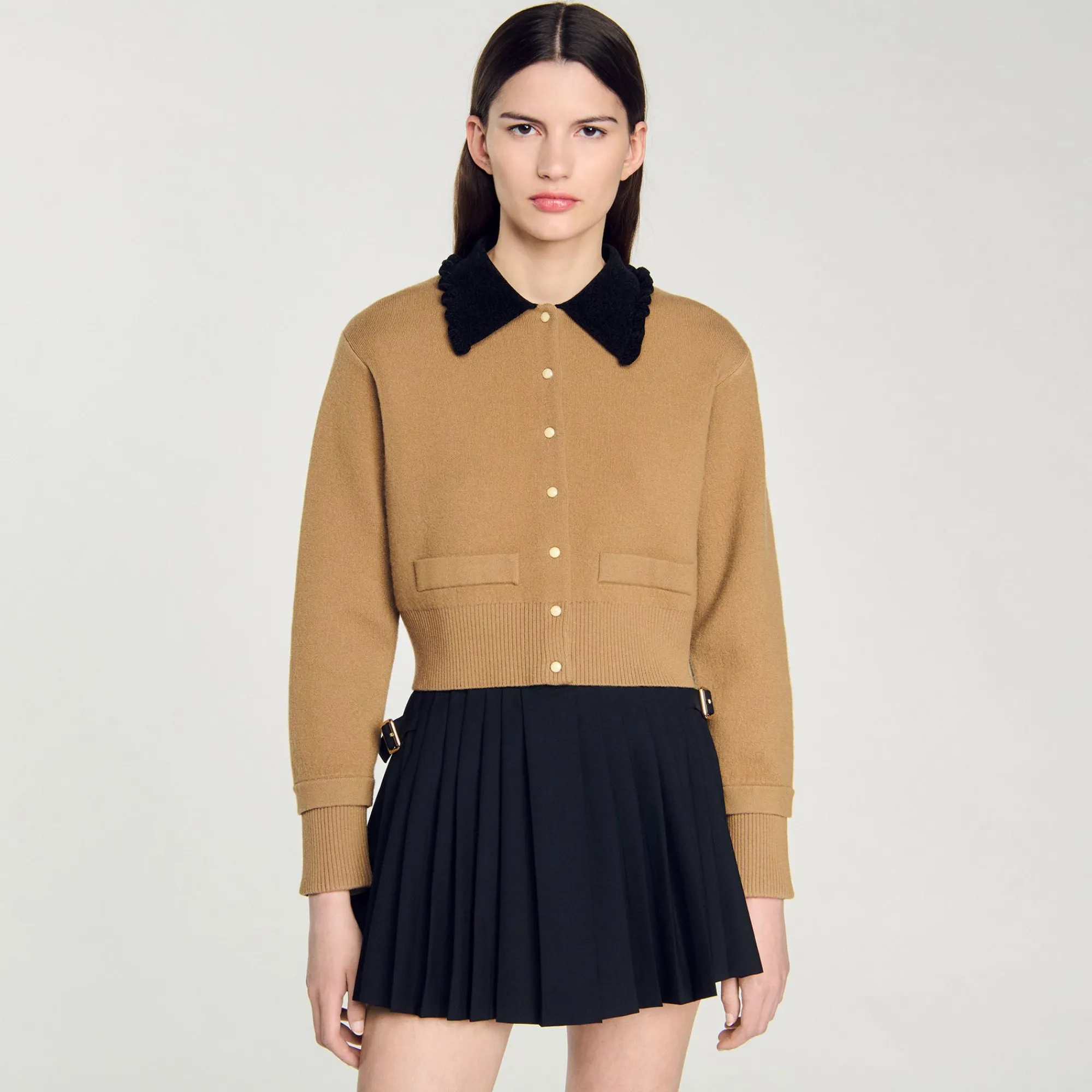 Pulls & Cardigans*SANDRO Cardicoat Court Camel