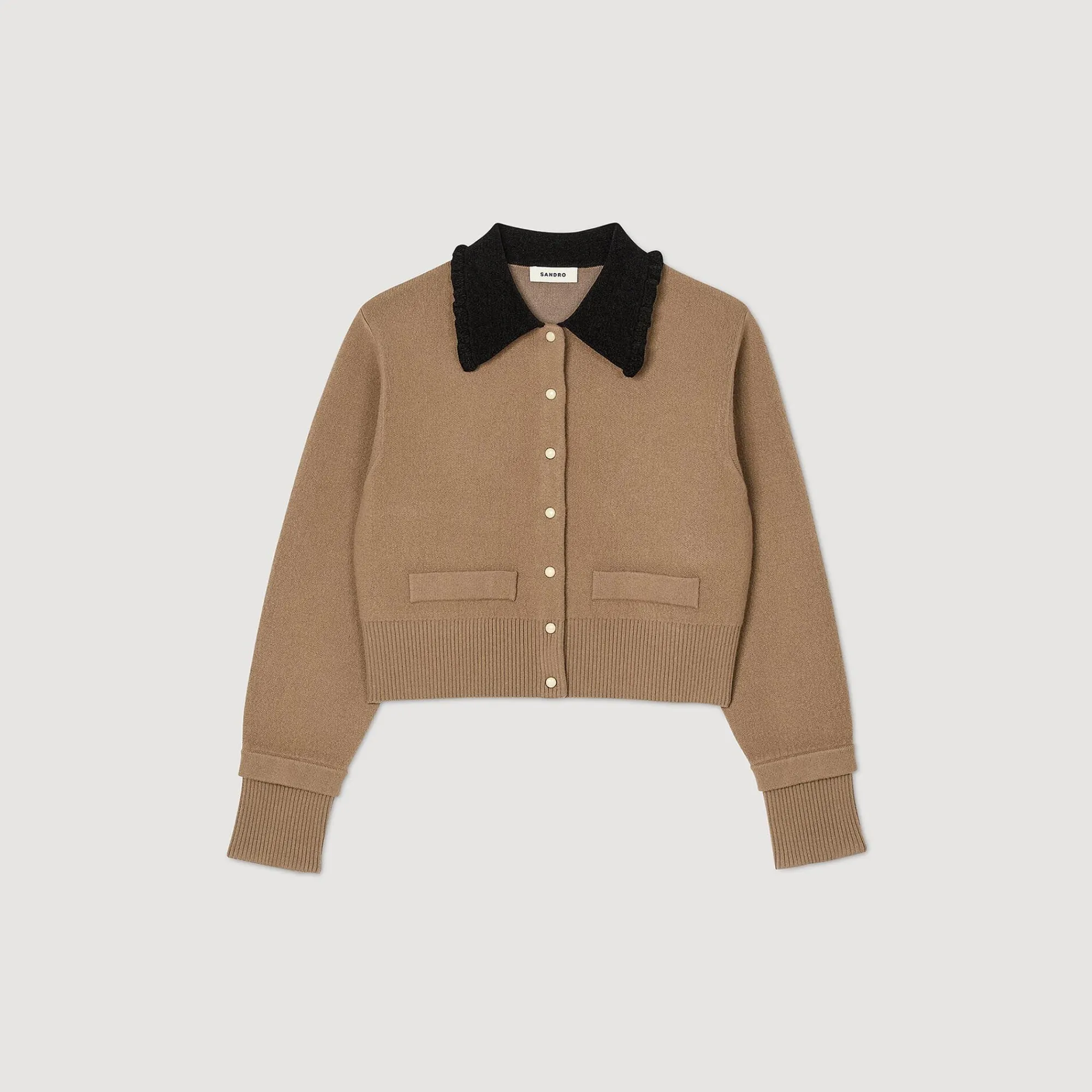Pulls & Cardigans*SANDRO Cardicoat Court Camel