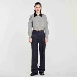 Pulls & Cardigans*SANDRO Cardicoat Court Gris