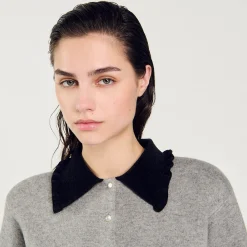 Pulls & Cardigans*SANDRO Cardicoat Court Gris