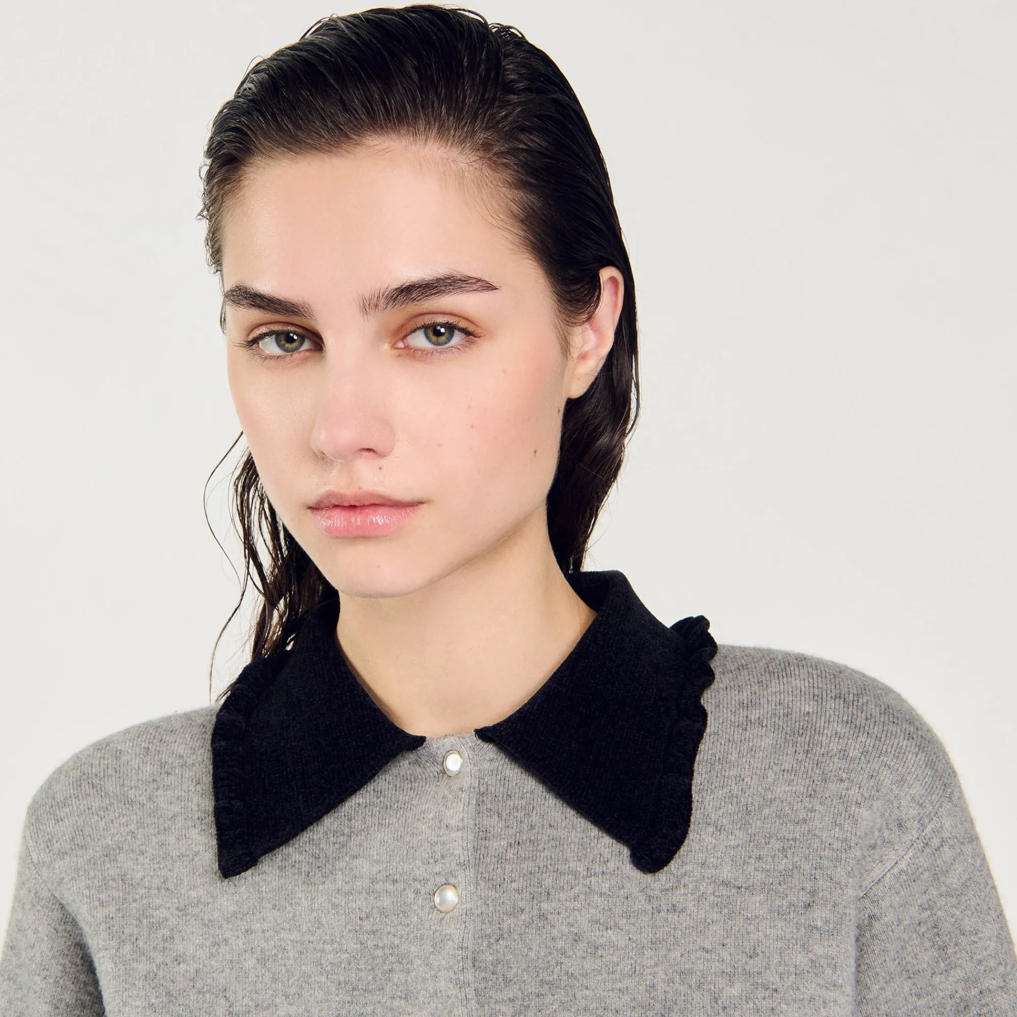 Pulls & Cardigans*SANDRO Cardicoat Court Gris