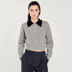 Pulls & Cardigans*SANDRO Cardicoat Court Gris