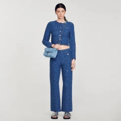 Ensembles|Pulls & Cardigans*SANDRO Cardicoat Court Bleu