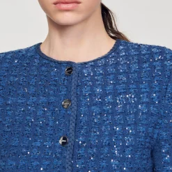 Ensembles|Pulls & Cardigans*SANDRO Cardicoat Court Bleu