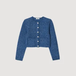 Ensembles|Pulls & Cardigans*SANDRO Cardicoat Court Bleu