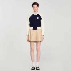 Pulls & Cardigans*SANDRO Cardicoat Teddy Bleu marine