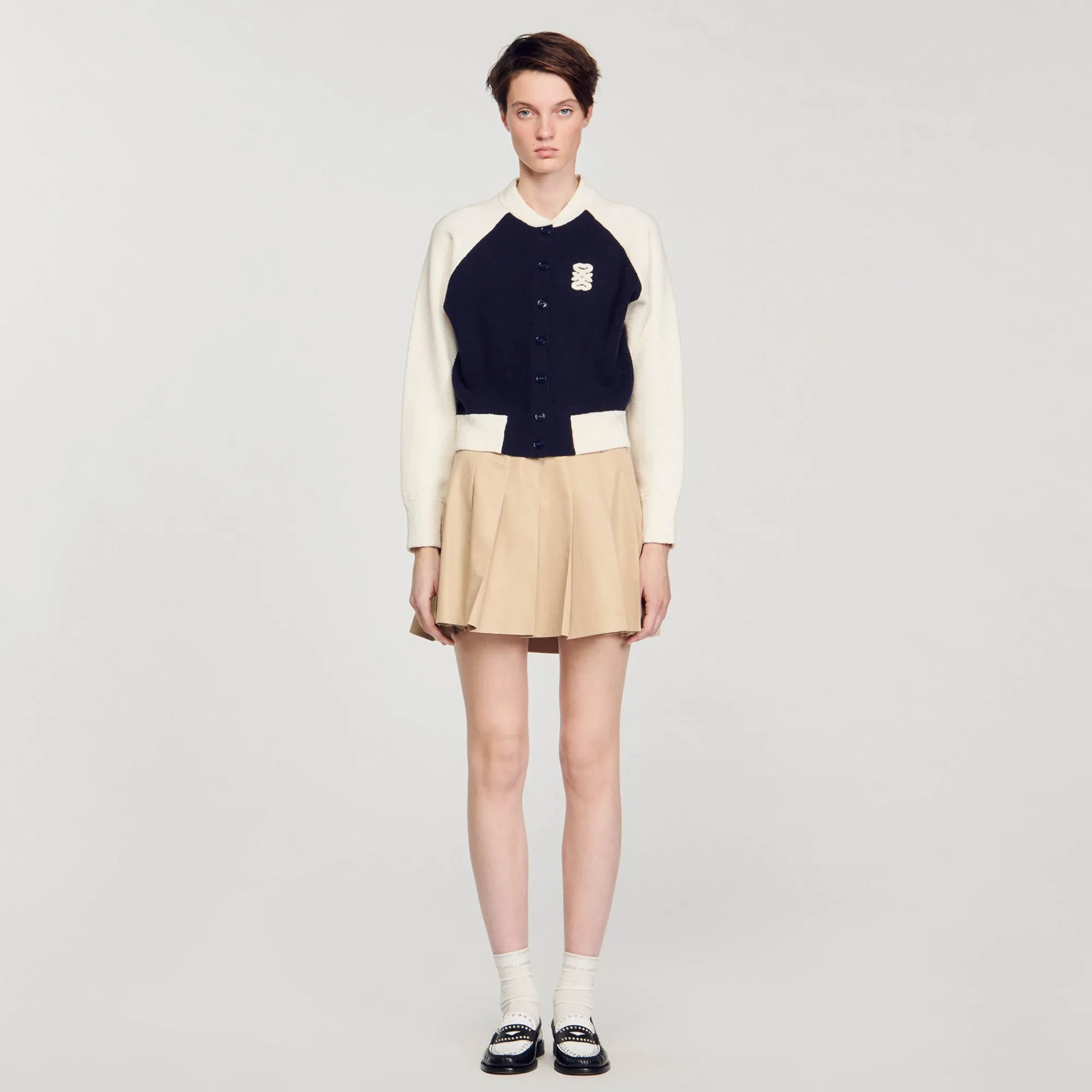 Pulls & Cardigans*SANDRO Cardicoat Teddy Bleu marine