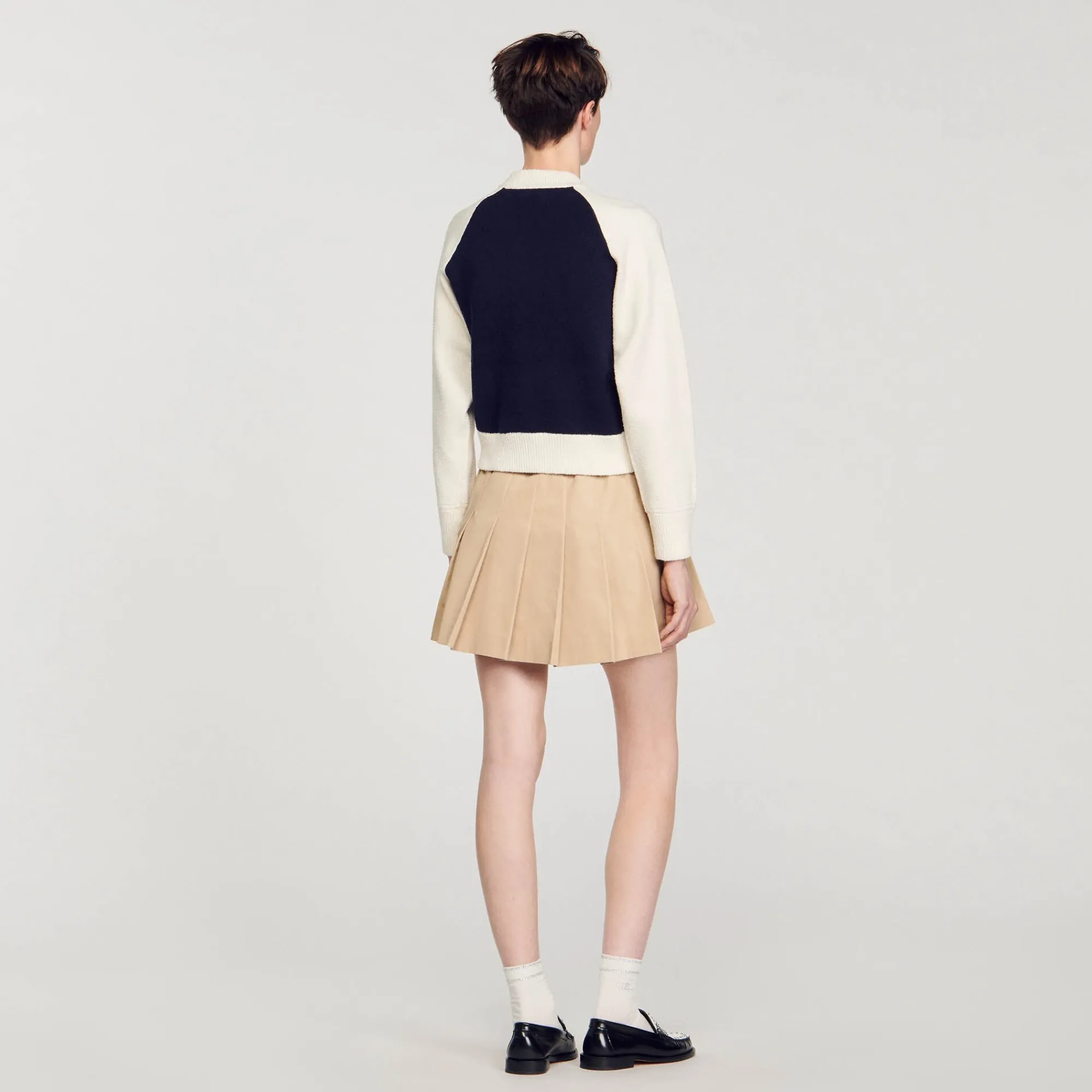 Pulls & Cardigans*SANDRO Cardicoat Teddy Bleu marine