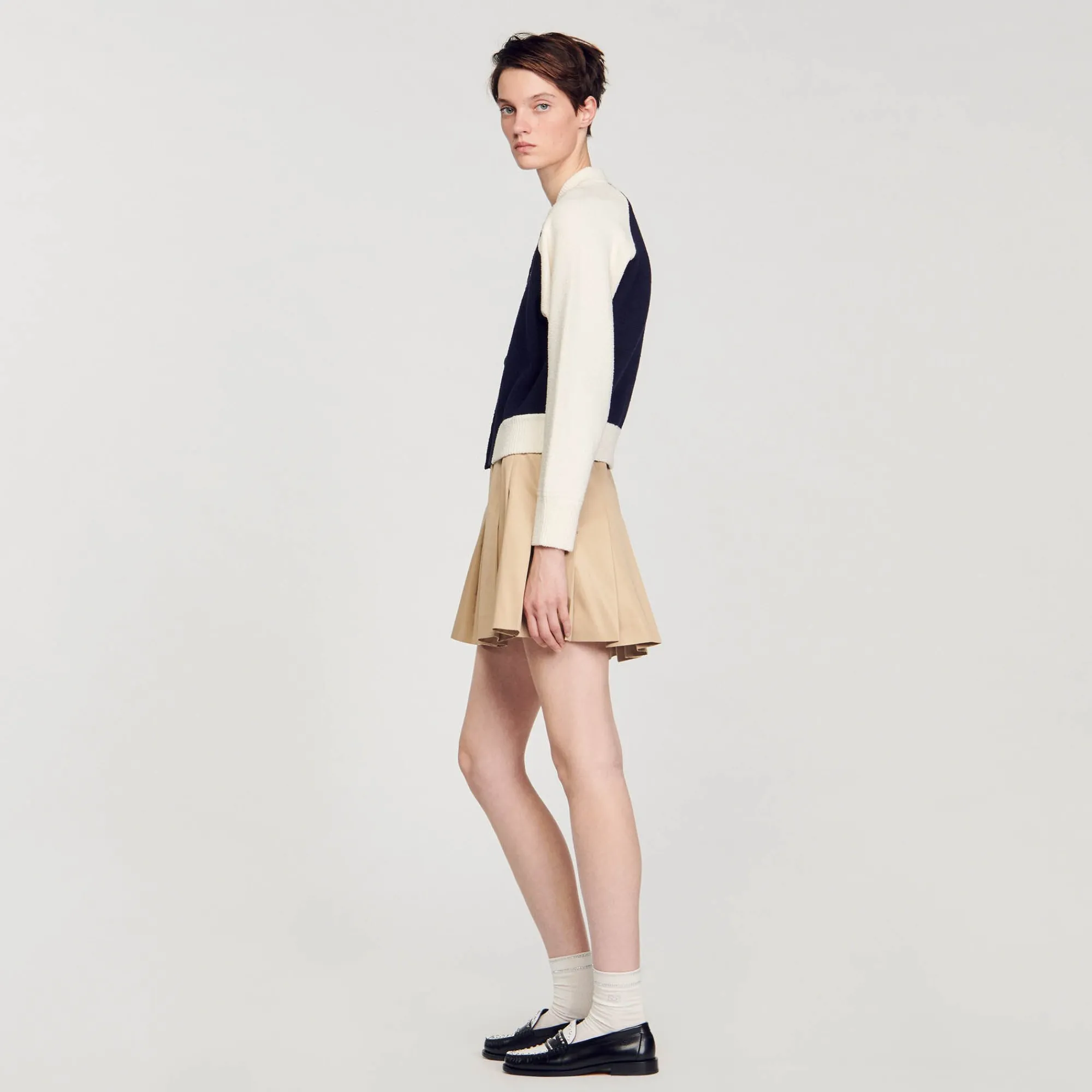 Pulls & Cardigans*SANDRO Cardicoat Teddy Bleu marine