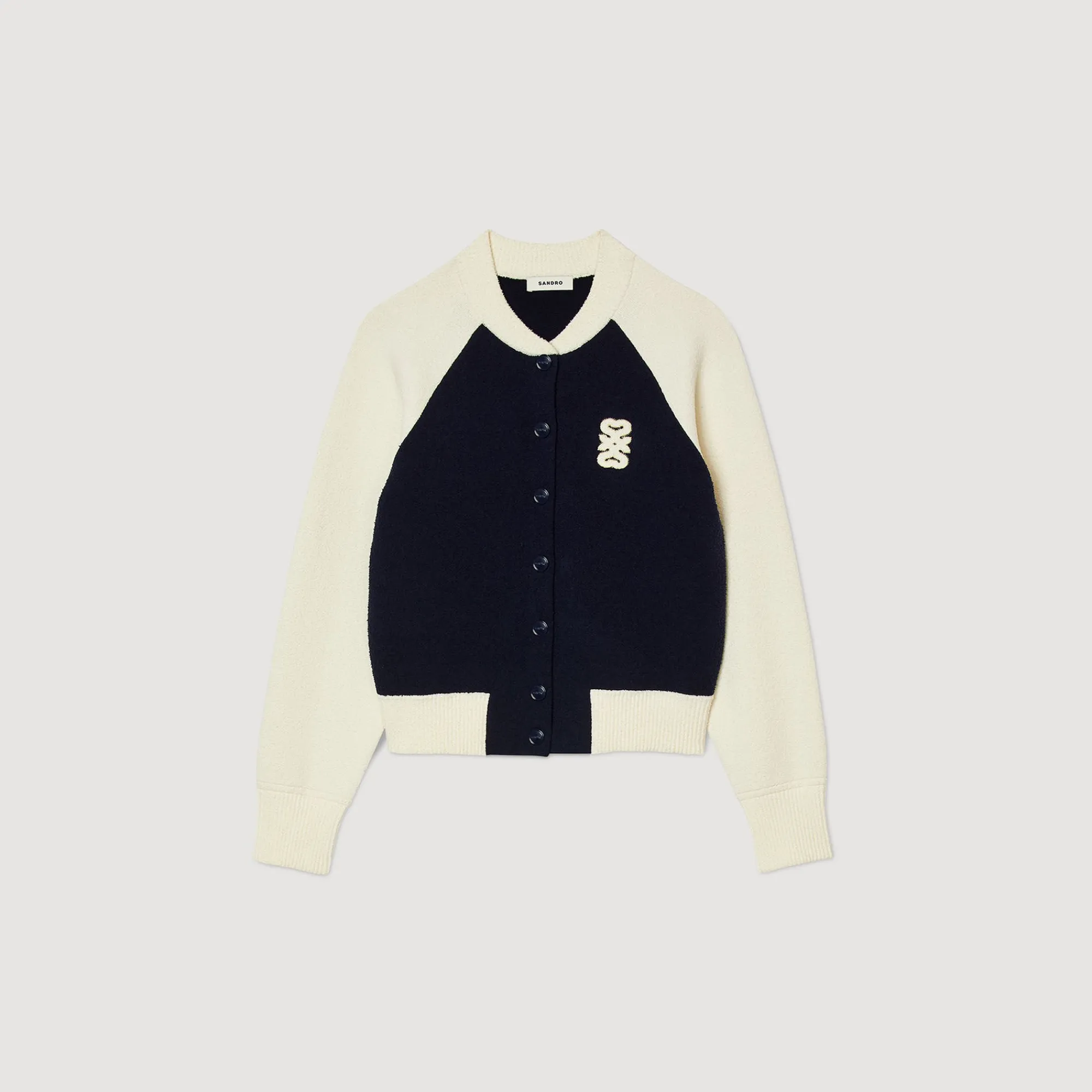 Pulls & Cardigans*SANDRO Cardicoat Teddy Bleu marine