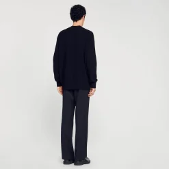 Pulls & Gilets*SANDRO Cardigan En Yak Noir