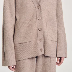 Ensembles|Pulls & Cardigans*SANDRO Cardigan Long Strassé Beige
