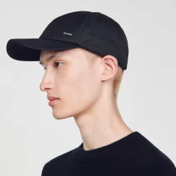 Casquettes & Bobs*SANDRO Casquette En Tissu Technique Noir