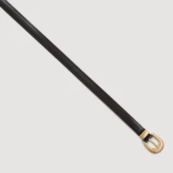 Ceintures*SANDRO Ceinture En Cuir Noir