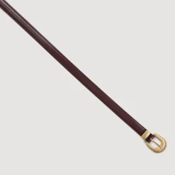 Ceintures*SANDRO Ceinture En Cuir Bordeaux