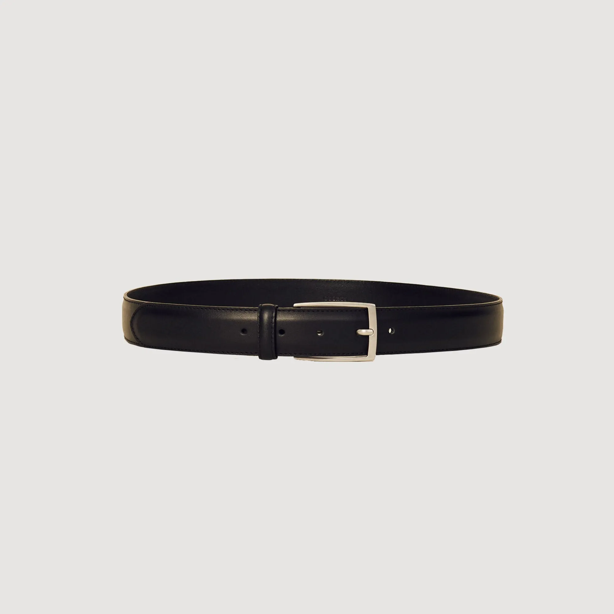 Ceintures*SANDRO Ceinture En Cuir Lisse Noir